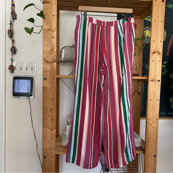 Free People Colorful Stripe La Paz Flare Pants - Picture 5 of 16